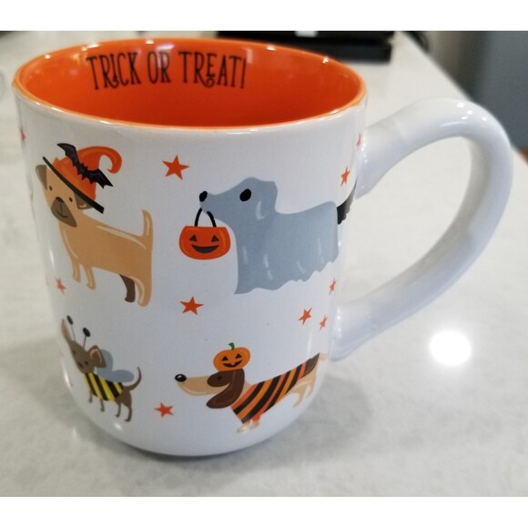 Trick or Treat Halloween Coffee Mug by Sheffield Home - Dogs in Costume - Picture 3 of 10